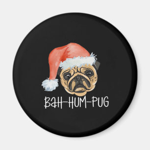 Aimant Carlin drôle Noël Chien Maman Papa Pajamas Surdime