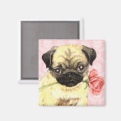 Aimant Carlin Rose Valentine (Recto/Verso)