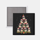 Aimant Carlin Santa Chapeau Noël Arbre Lumières Noël Pugm (Recto/Verso)