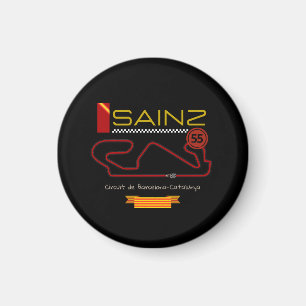 Aimant CARLOS SAINZ, formule 1, ferrari