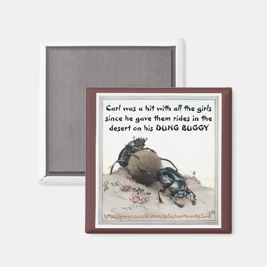 Aimant "Carls DUNG BUGGY" (Recto/Verso)