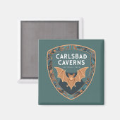 Aimant Carlsbad Cavernes Parc national américain Emblem d (Recto/Verso)