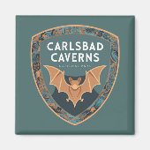 Aimant Carlsbad Cavernes Parc national américain Emblem d (Devant)