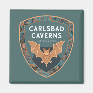 Aimant Carlsbad Cavernes Parc national américain Emblem d