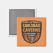 Aimant Carlsbad Cavernes Parc national Nouveau-Mexique (Recto/Verso)