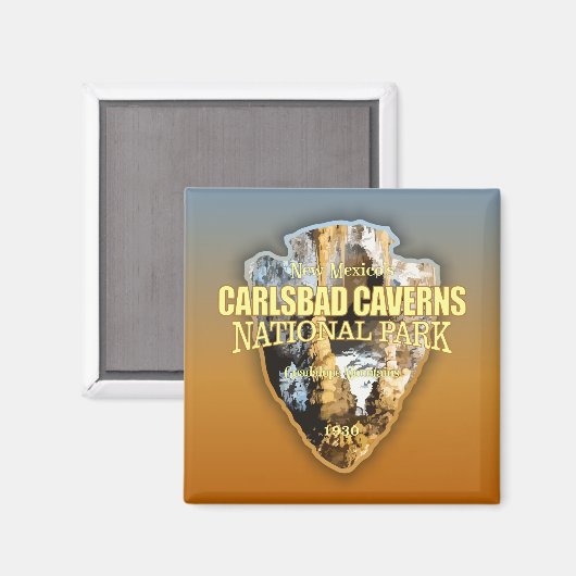 Aimant Carlsbad Caverns NP (flèche) (Recto/Verso)