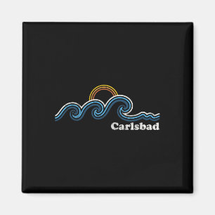 Aimant Carlsd Californie Ca Vagues de surf Coucher de sol