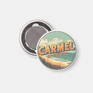Aimant Carmel au bord de la mer californie côte pacifique