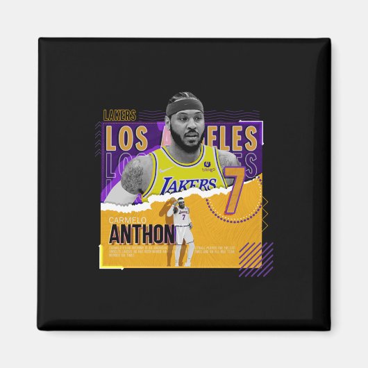 Aimant Carmelo-anthony -basketball-papier-affiche-lakers (Devant)