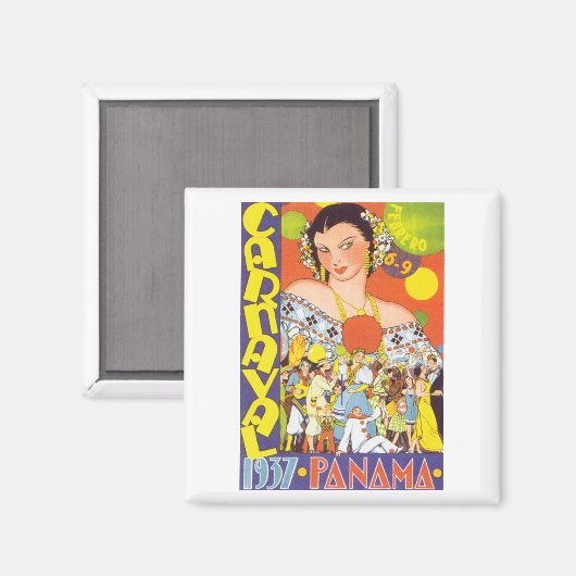 Aimant Carnaval au Panama (Recto/Verso)