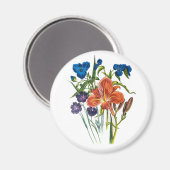 Aimant Carnaval de fleurs (Recto/Verso)