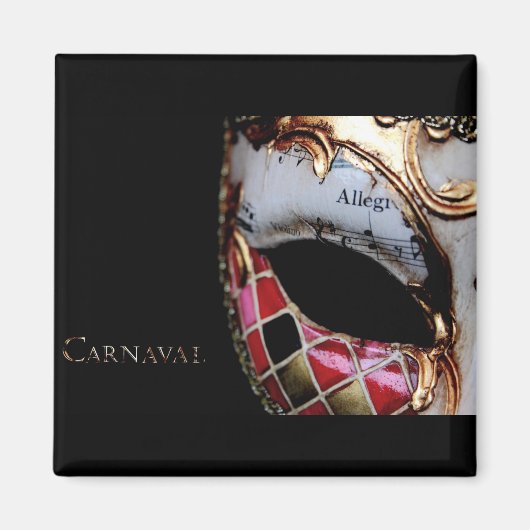 Aimant Carnaval - Italie - Masque (Devant)