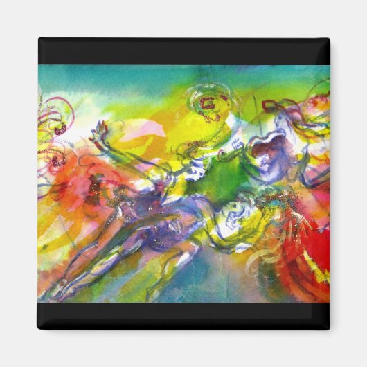 Aimant CARNAVAL ITALIEN / Danse, Musique, Théâtre (Devant)