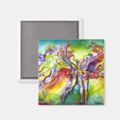 Aimant CARNAVAL ITALIEN / Danse, Musique, Théâtre (Recto/Verso)