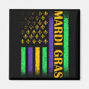 Aimant Carnaval Mardi Gras Usa Graphisme Américain