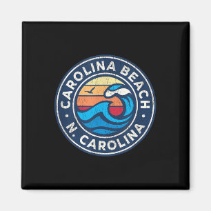Aimant Carolina Beach North Carolina Nc Vintage Nautique