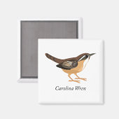 Aimant Carolina Wren (Recto/Verso)