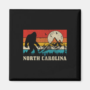 Aimant Caroline du Nord Bigfoot Vintage Montagnes Randonn