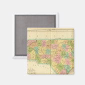 Aimant Caroline du Nord États-Unis (Recto/Verso)