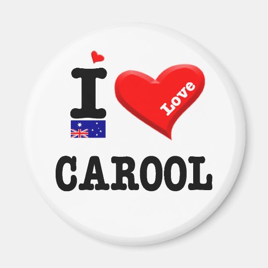 Aimant CAROOL - I Love (Devant)