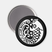 Aimant carpe à la vague (Recto/Verso)