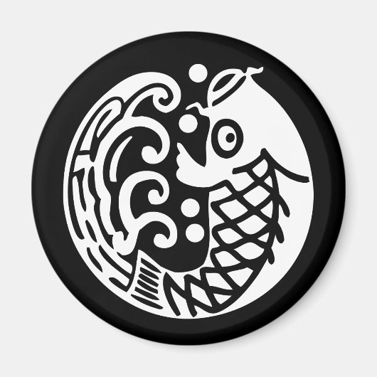 Aimant carpe à la vague (Devant)