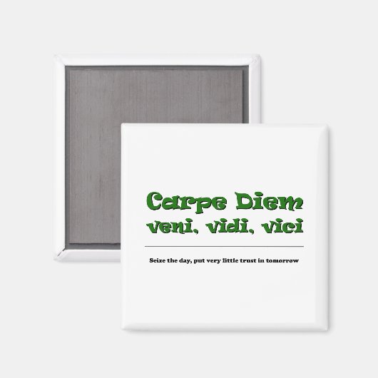 Aimant Carpe Diem (Recto/Verso)