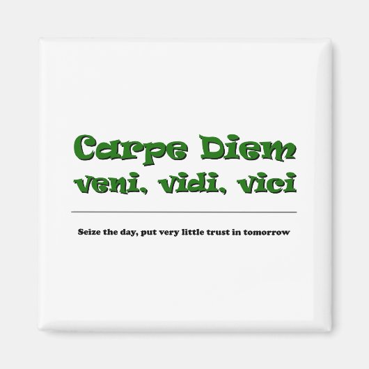 Aimant Carpe Diem (Devant)