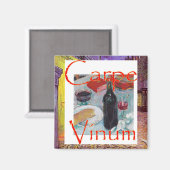 Aimant Carpe Vinum Vino Vin Vin Rouge Blanc (Recto/Verso)