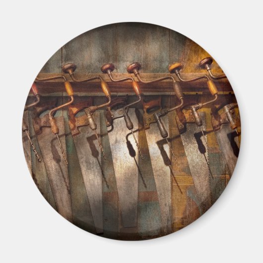 Aimant Carpenter - scies et bracelets (Devant)