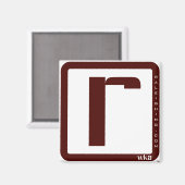 Aimant Carré (Recto/Verso)