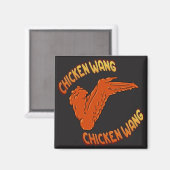 Aimant Carré à aile de poulet (Recto/Verso)