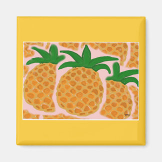 Aimant Carré ananas