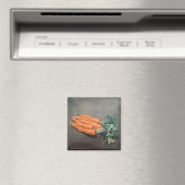 Aimant carré avec carottes sur gris (In Situ (Lave-vaisselle))