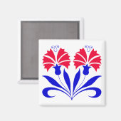 Aimant carré Avec Oeillets Slovènes (Recto/Verso)