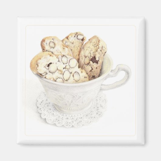 Aimant carré BISCOTTI (Devant)