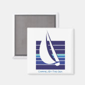 Aimant Carré-Carmel-by-the-sea Boat Blues (Recto/Verso)