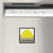 Aimant Carré citron série 4 (In Situ (Lave-vaisselle))