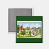 Aimant Carré commémoratif, Nashville, Tennessee (Recto/Verso)