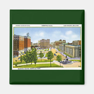 Aimant Carré commémoratif, Nashville, Tennessee