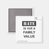 Aimant Carré d'aimants de famille (Recto/Verso)