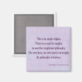 Aimant carré Dalai Lama (Recto/Verso)