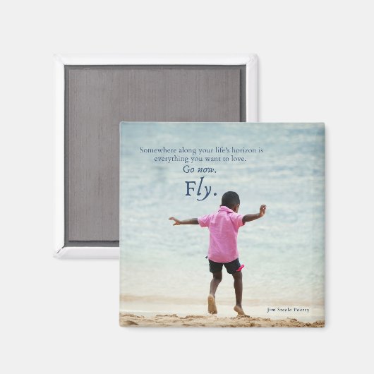 Aimant Carré de 2 pouces (Recto/Verso)