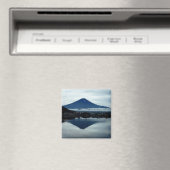 Aimant Carré de 2 pouces du Mont Fuji Japon (In Situ (Lave-vaisselle))