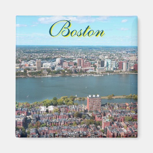 Aimant carré de Boston, États-Unis (Devant)