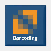 Aimant Carré de codage à barres (Devant)