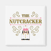 Aimant Carré de la danse de Noël Nutcracker (Devant)