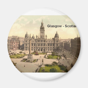 Aimant Carré de l'Ecosse Glasgow George (St.K.)