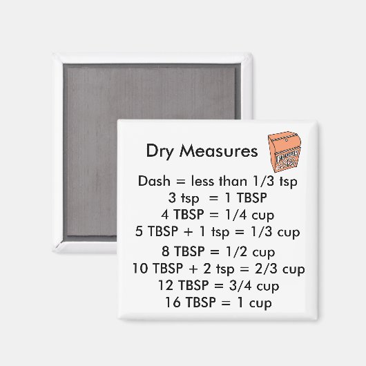 Aimant Carré de mesure sec (Recto/Verso)