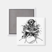 Aimant Carré de tambours à chiens (Recto/Verso)